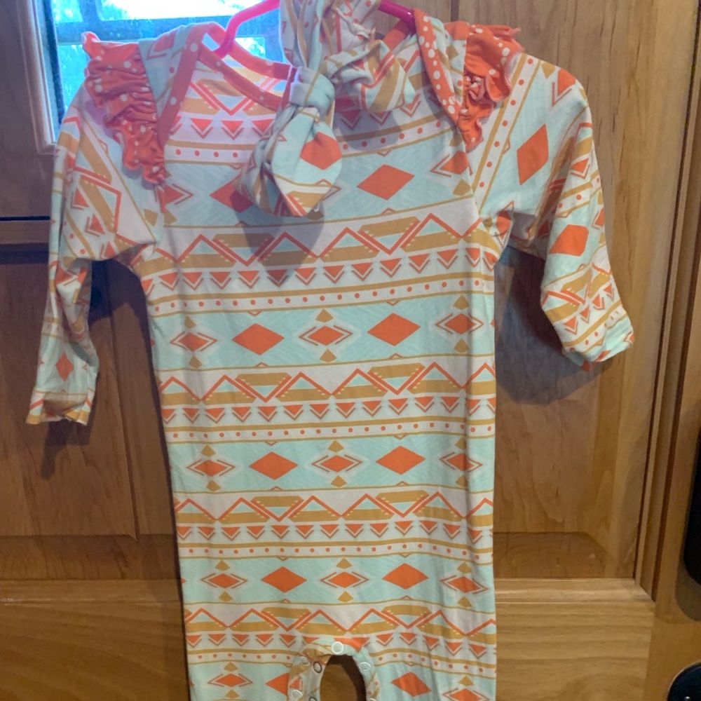 12m RicRac and Ruffles Simply Soft romper